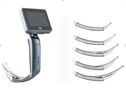 Laryngoscope 3,0 дюймов медицинский видео- с 5 устранимыми лезвиями для интубации авиалинии затруднения