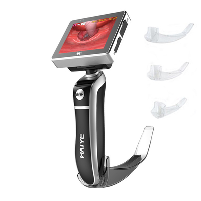 Laryngoscope медицинской наркотизации лезвий ПК устранимой видео- с экраном 3 дюймов